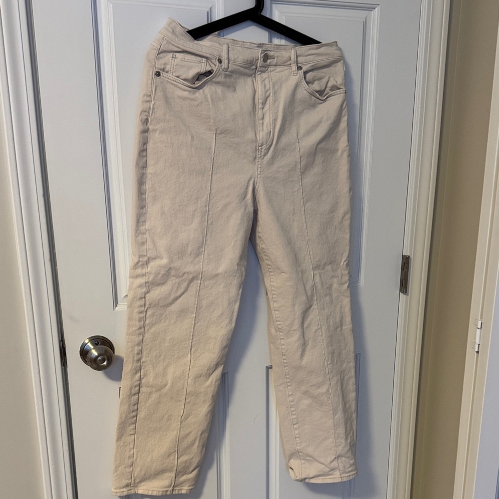 LOFT Cream Straight Leg Women's Jeans